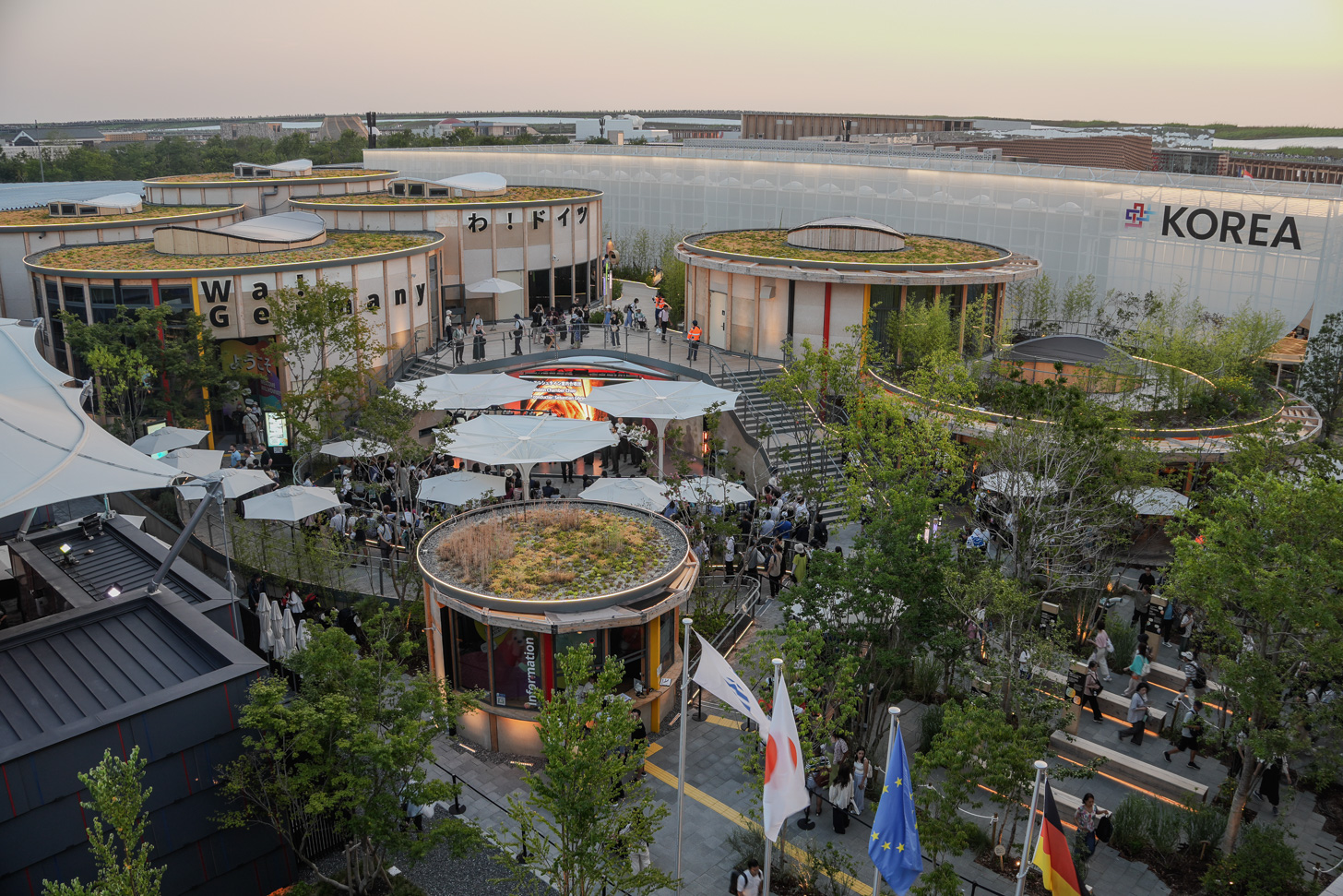 View of Germany pavilion at Expo 25