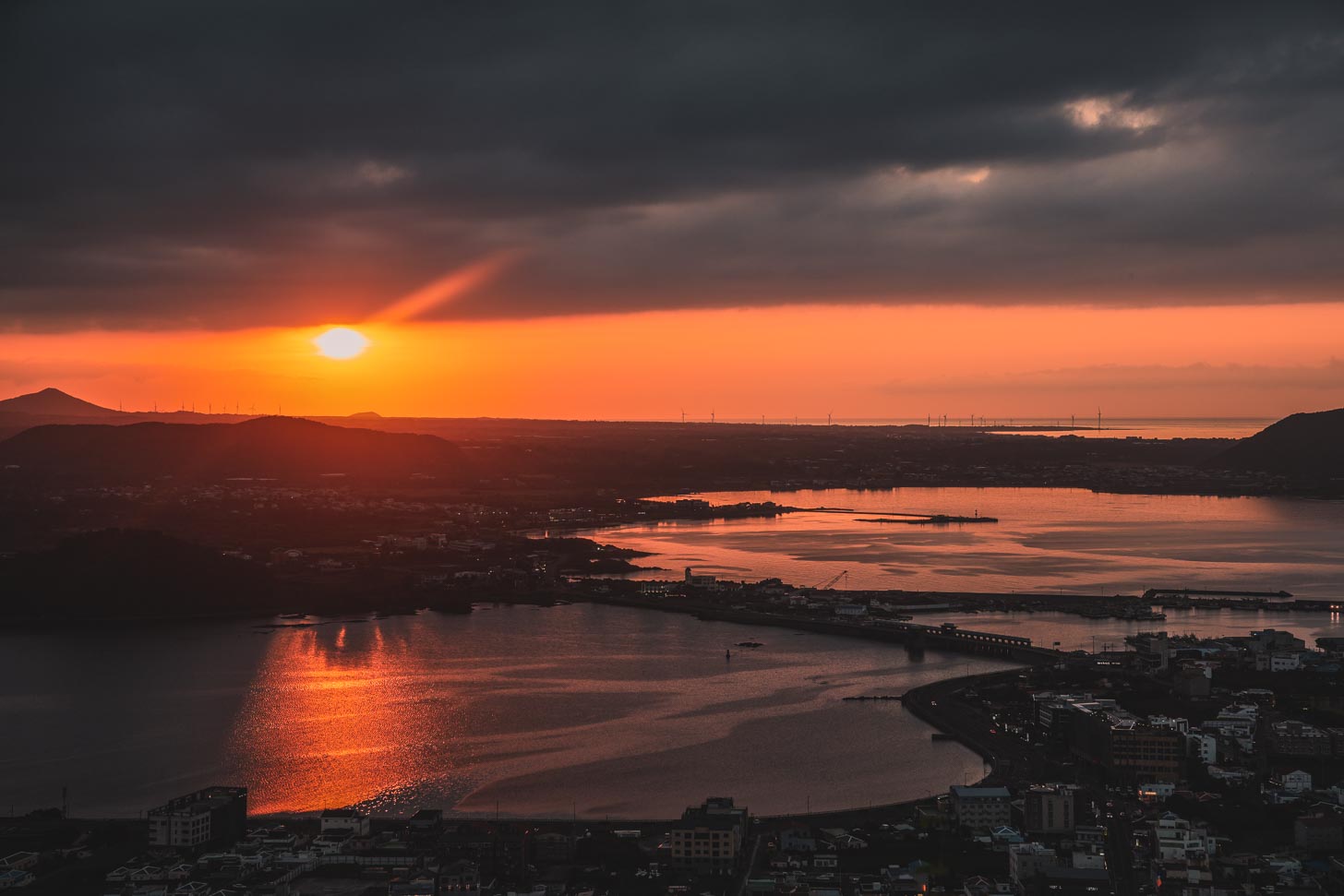 Sunset from Seongsan Ilchulbong