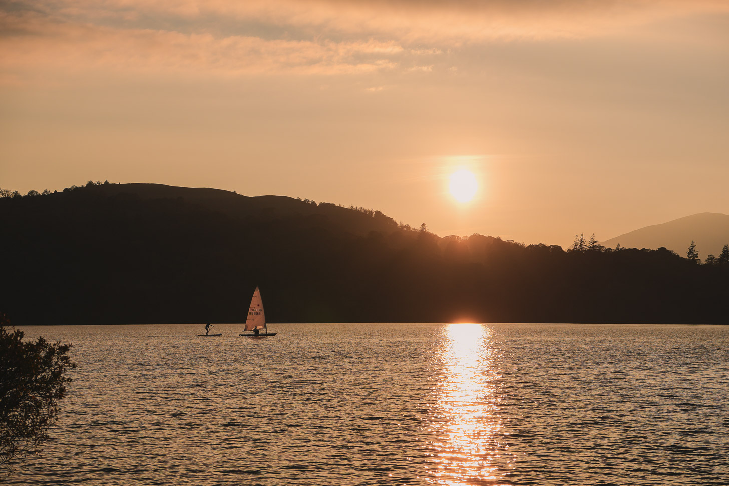 Paddleboards and sailing in Lake District