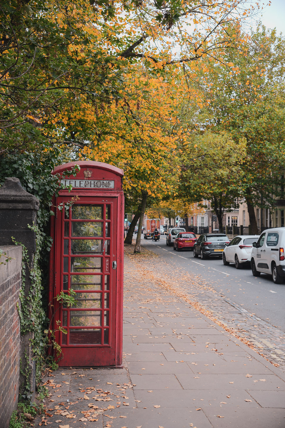 Old telephone booth in York
