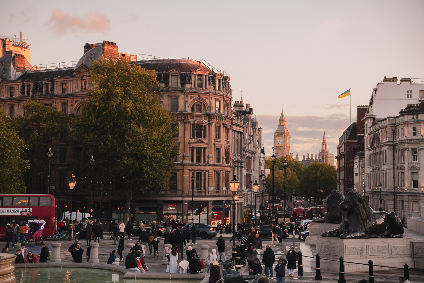 View from Trafalgar Square