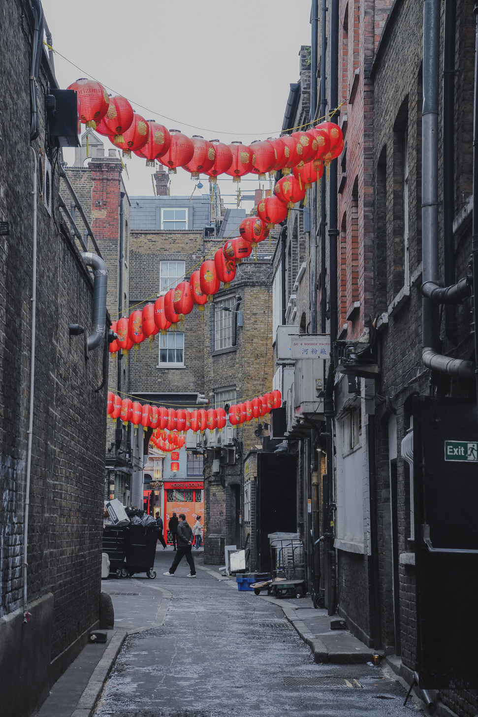 Back alley near London Chinatown